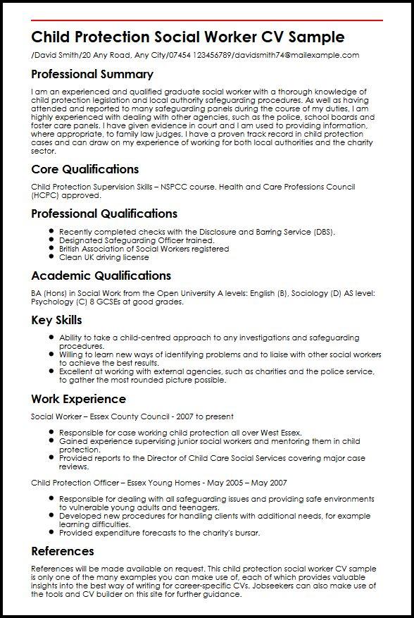 child-protection-social-worker-cv-sample