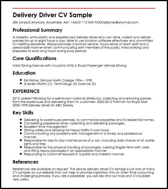 👍 Driver resume examples. Driver Resume Samples to Drive Your Career