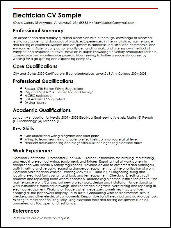 cv personal statement ireland