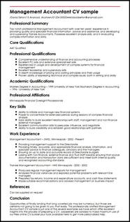 Management Accountant CV Sample MyPerfectCV