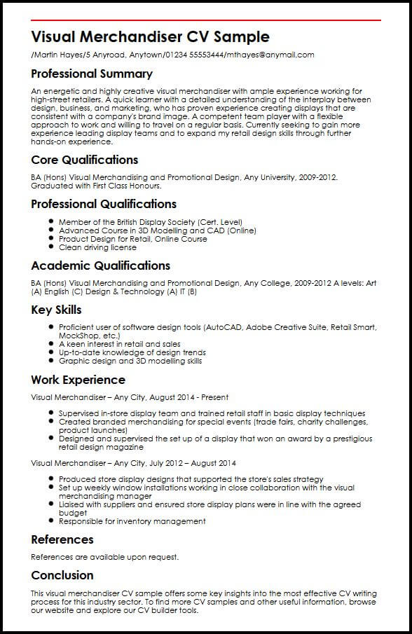 Cv Examples Retail from www.myperfectcv.co.uk