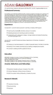 How To Write An Academic Cv Riset