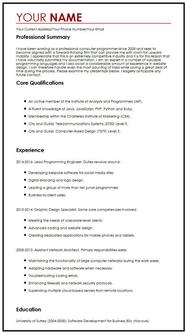 CV Example For A Summer Job MyPerfectCV