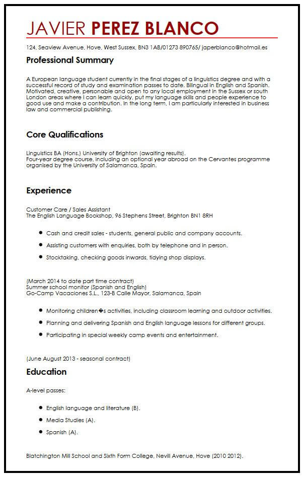 International Curriculum Vitae | Ruang Ilmu