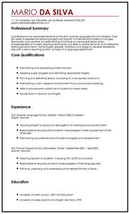European Resume Template