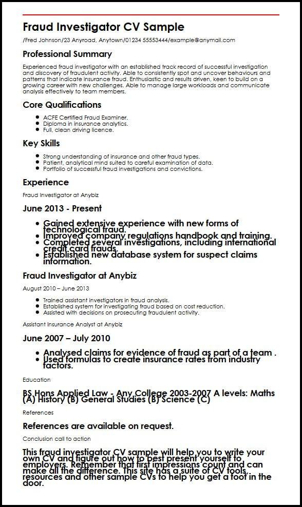 Financial Crime Analyst Cv August 2021