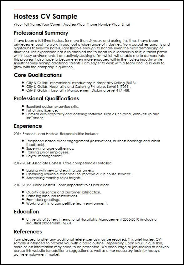 other skills and competencies examples cv