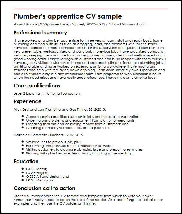 Apprentice Resume Sample apprentice-resume-sample