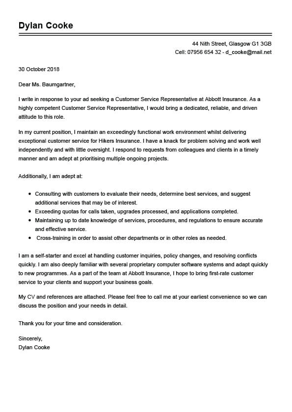 Well Written Cover Letter from www.myperfectcv.co.uk