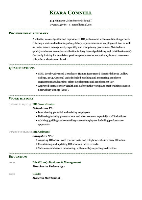 cv examples cv samples myperfectcv perfect cv examples