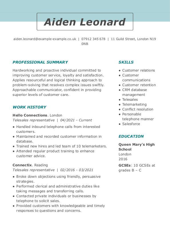 Best CV Templates UK Format Layout MyPerfectCV